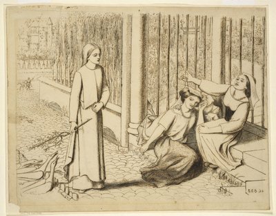 Pippa Passes, 1854 by Elizabeth Eleanor Siddal